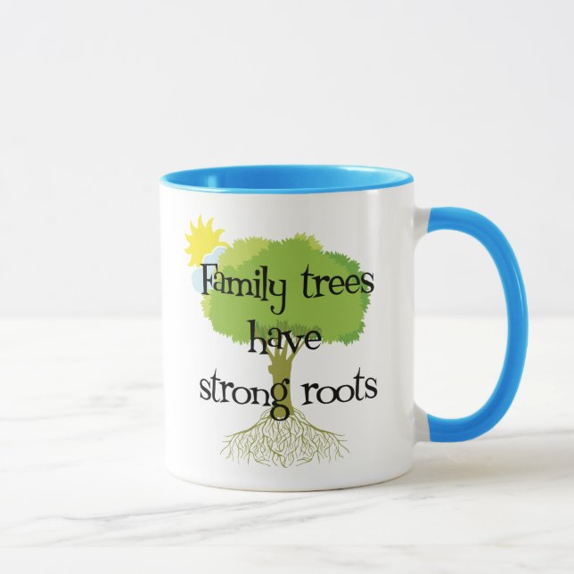 Tasse Les arbres généalogiques ont les racines fortes (Droite)