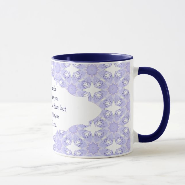 Tasse Les bons amis sont comme les étoiles Citation pers (Droite)