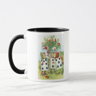 Tasse Les cartes de jeu peignant le rosier