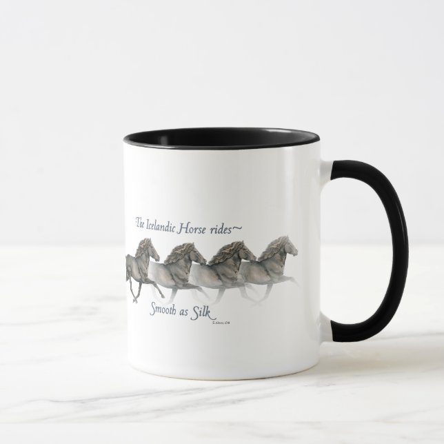 Tasse Les chevaux islandais montent aussi lisse que la (Droite)