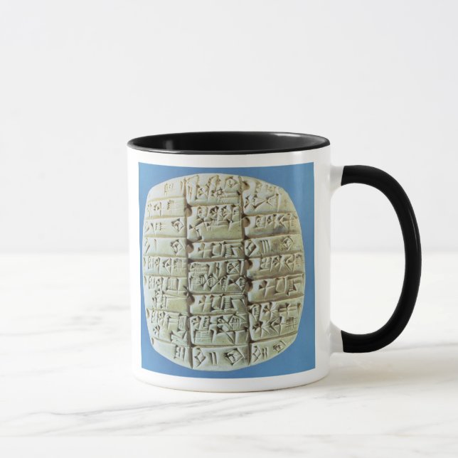 Tasse Les comptes ajournent avec le manuscrit (Droite)
