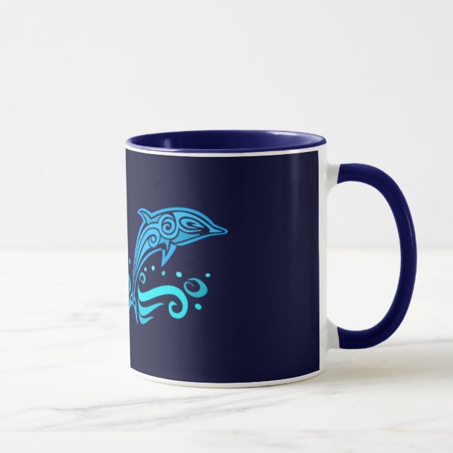 Tasse Les dauphins tribaux attaquent - choisissez le (Droite)