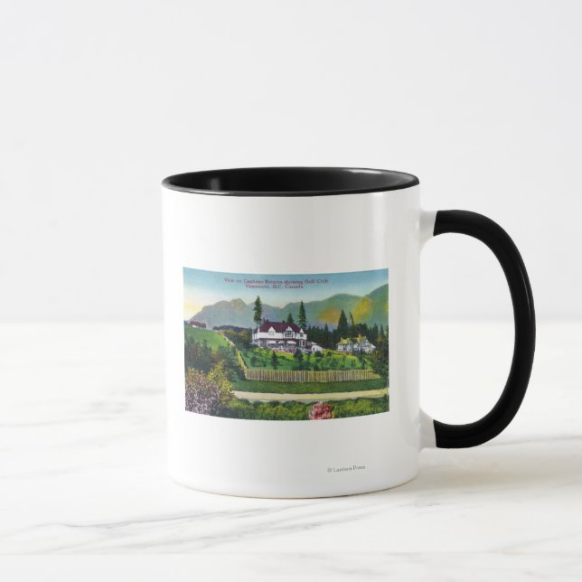 Tasse Les domaines de Capilano montrant le club de golf (Droite)