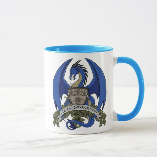 Tasse Les dragons de Stonefire Crest (dragon bleu) la (Droite)