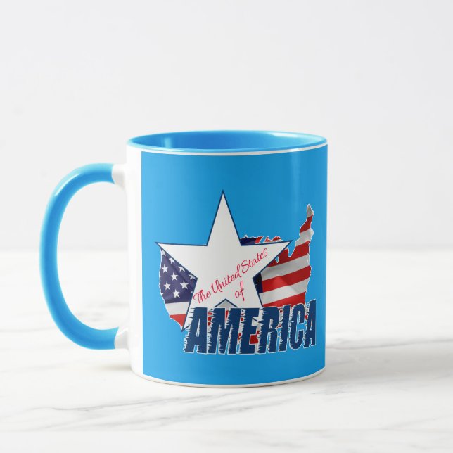 Tasse Les États-Unis D'Amérique 4 juillet (Gauche)