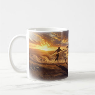 Tasse Les Figures en Course de la Chaîne de Lien d