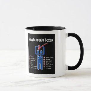 Tasse Les gens ne sont pas des boîtes