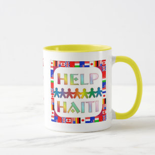 Tasse Les mains pour aider Haïti à museler