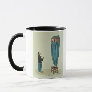 Tasse Les marionnettes, gravées par la Mlle. Formentin,
