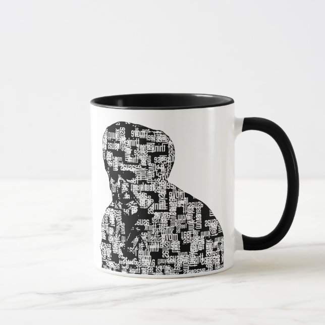 Tasse Les mots incitent l'homme à attaquer 2 % pipe% (Droite)