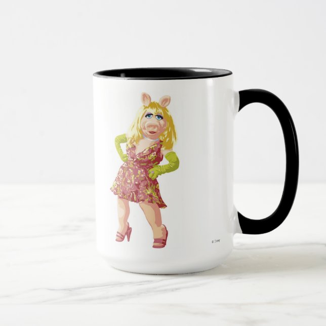 Tasse Les Muppets Miss Piggy robe fleurie debout (Droite)