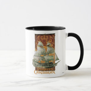 Tasse Les pirates de l'affiche caribéenne Art Disney