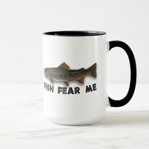 Tasse Les poissons me craignent des sports drôles de