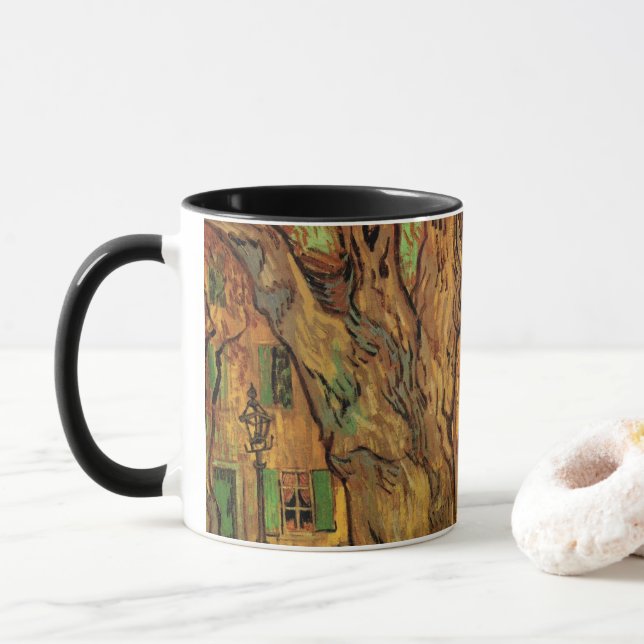 Tasse Les sens de la route par Vincent van Gogh (Avec donut)