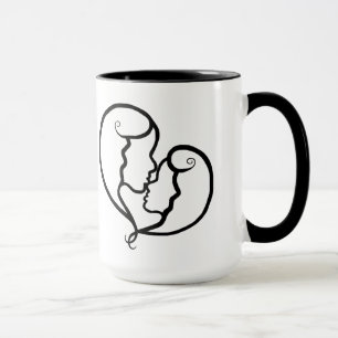 Tasse lesbienne d'icône de couples