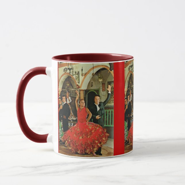 Tasse L'Espagne vintage, danseurs de flamenco (Gauche)