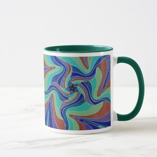 Tasse L'étoile super de Groovster de noir (Droite)