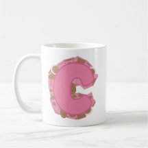 Tasse Lettre C : Monogramme Initial