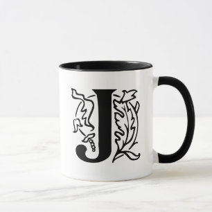 Tasse Lettre de fantaisie J