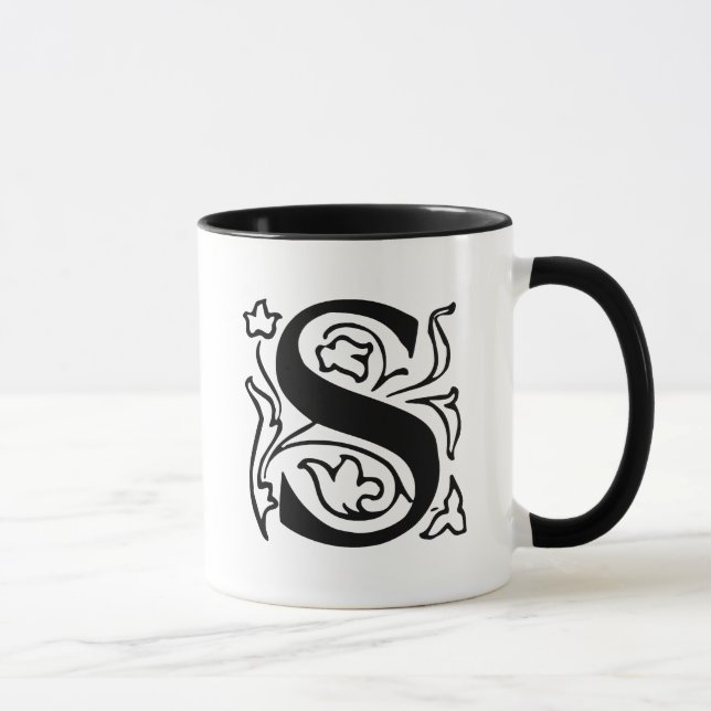 Tasse Lettre fantaisie S (Droite)
