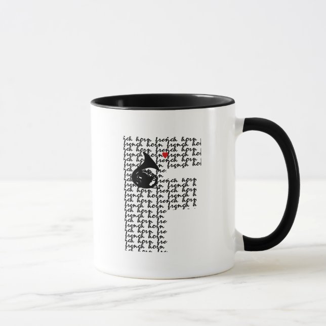 TASSE LETTRE FRANÇAISE F (Droite)