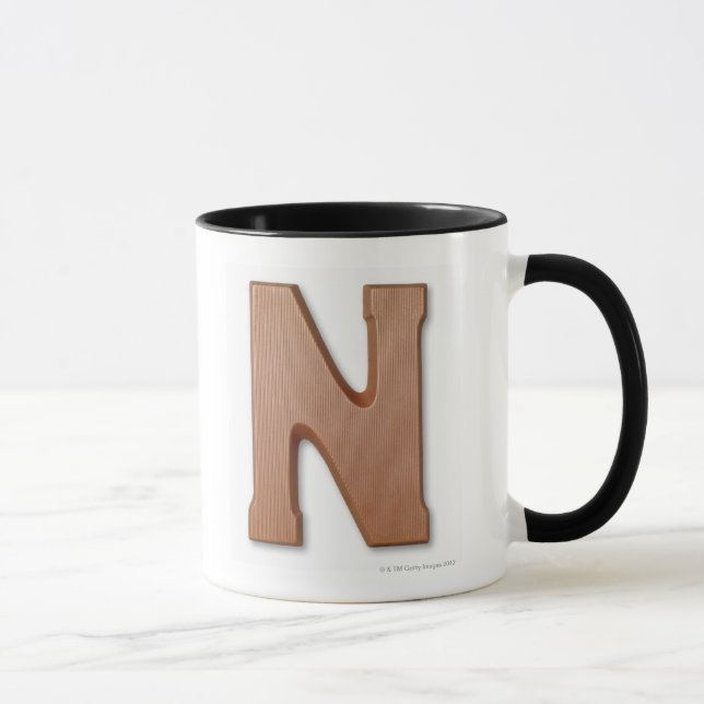 Tasse Lettre n de chocolat (Droite)