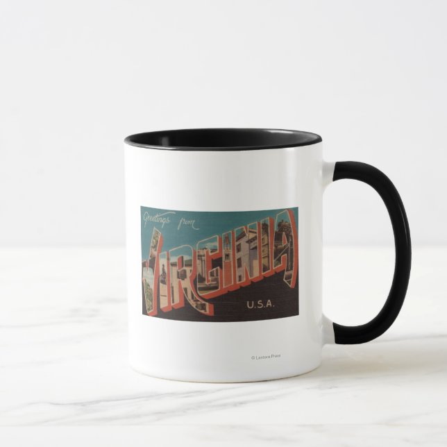 Tasse LETTRE Vaste DE Virginie ScènesVirginie 4 (Droite)