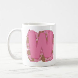 Tasse Lettre W : Monogramme Initiale