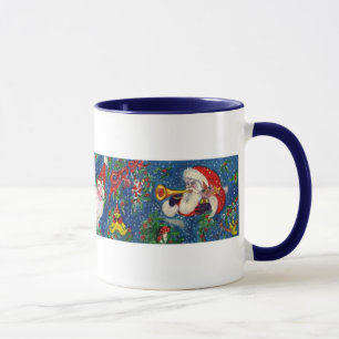 TASSE LETTRE Z DE NOËL / PÈRE NOËL ROUGE RIBBON MONOGRAM