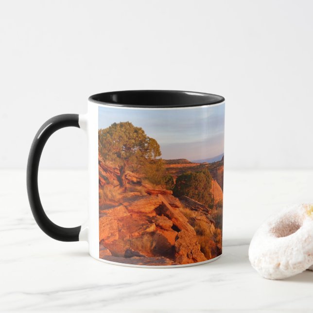 Tasse Lever de soleil sur le sentier Grand View au monum (Avec donut)