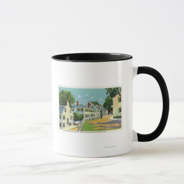Tasse Leyden Street View, First Street en Nouvelle-Angle (Droite)