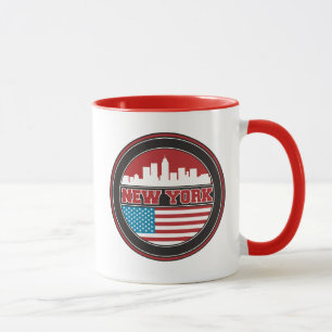 Tasse L'horizon Etats-Unis de New York diminuent