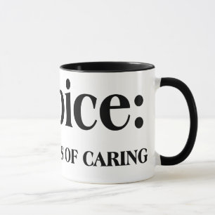 Tasse L'hospice est dans les affaires des soins de
