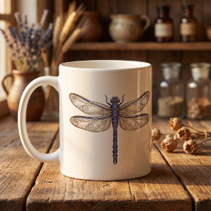 Tasse Libellule Céleste Ligne d'Art Luxe