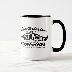 Tasse libertaire de moustache