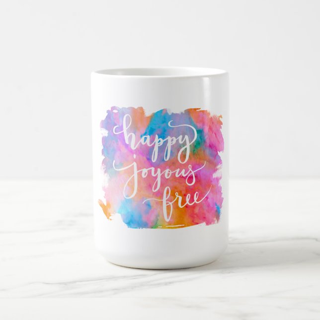 Tasse libre joyeuse heureuse (Centre)