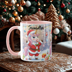 Tasse Licorne de Noël