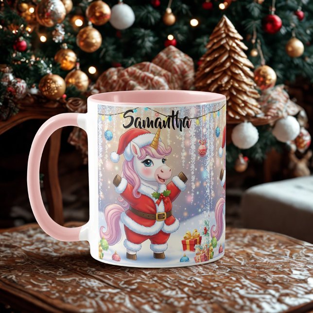 Tasse Licorne de Noël (Créateur téléchargé)