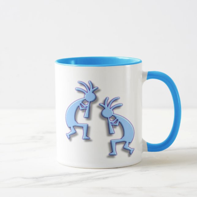 Tasse Light Blue Kokopelli (Droite)