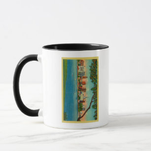 Tasse Ligne aérienne d'Oakland sur le lac Merritt