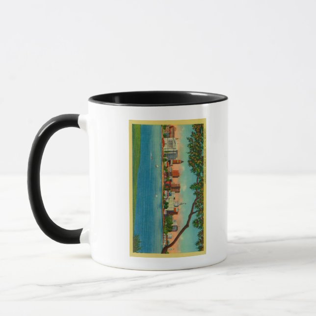 Tasse Ligne aérienne d'Oakland sur le lac Merritt (Gauche)
