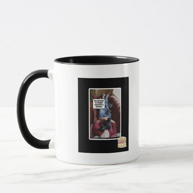 Tasse Ligne d'attente pour des câlins (Gauche)