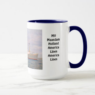 Tasse Lignes de système mv Maasdam Hollande Amérique