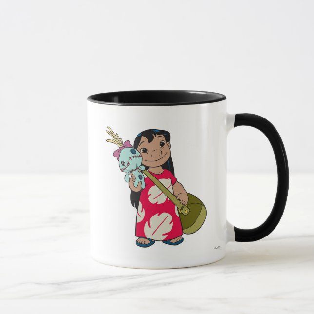 Tasse Lilo & Stitch Lilo avec muumuu mumu à fleurs rouge (Droite)