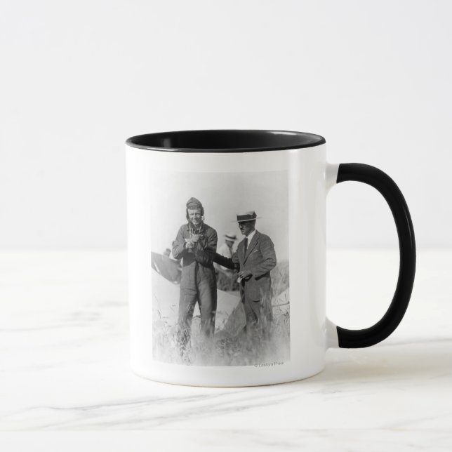 Tasse Lindbergh et Wright - Avion en panne (Droite)