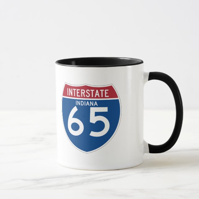 Tasse L'Indiana DANS le bouclier de l'autoroute (Droite)