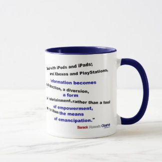 Tasse L'information est une distraction