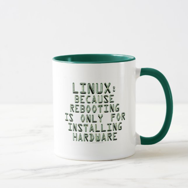Tasse Linux : Puisque la remise à zéro est seulement (Droite)