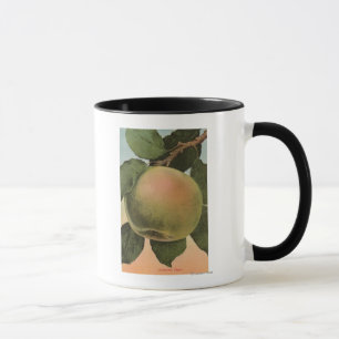 Tasse Lithographie de chromo de fruits de Newtown Pippen