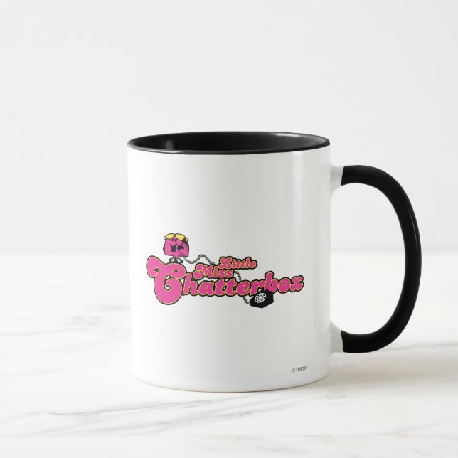 Tasse Little Miss Chatterbox | Cordon téléphonique long (Droite)